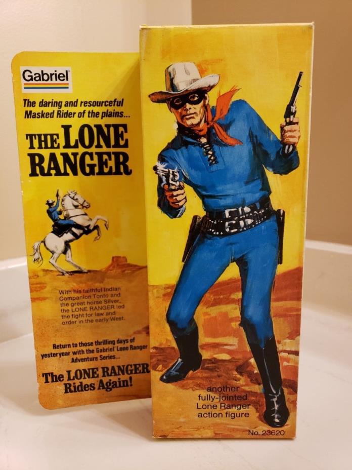 Vintage Gabriel The Lone Ranger Action Figure (Factory Sealed Bag) NM