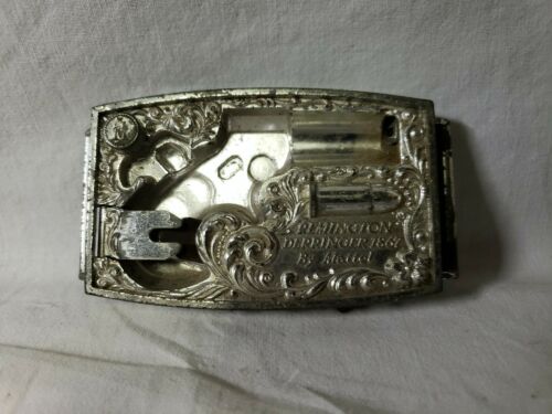 Vintage 1959 Mattel 1867 Remington Derringer Belt Buckle Only