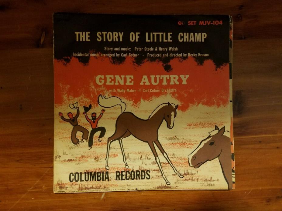 Gene Autry-The Story of Little Champ 2 Vintage Records