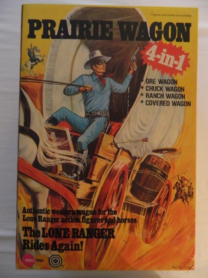 Marx The Lone Ranger 4 in 1 Ore Chuck Ranch Covered Prairie Wagon #7412 MOC New