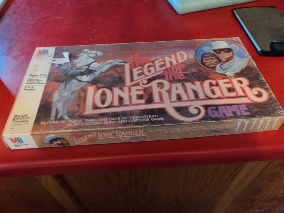 The Legend of the Lone Ranger Board Game Milton Bradley Vintage 1980