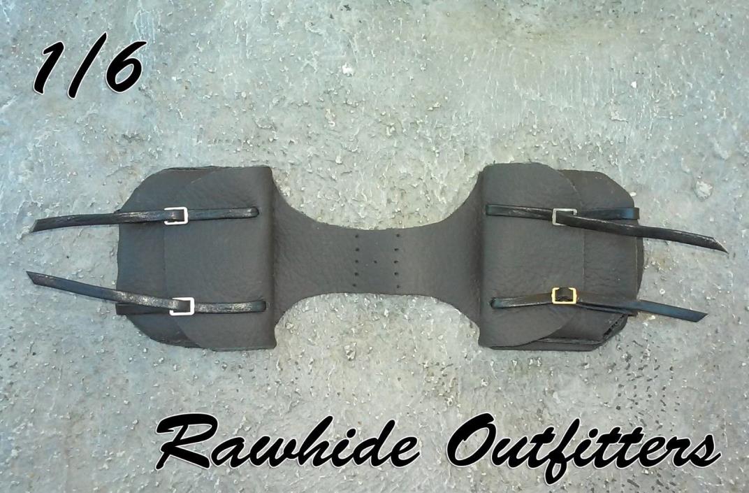 1/6 Black Genuine Leather Saddle Bags  Best of the West