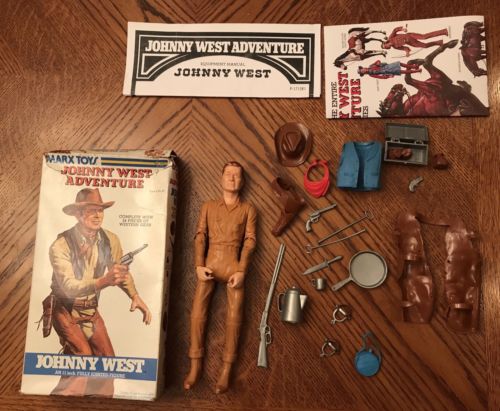 Vintage JWA Marx Johnny West Adventure Box RARE Non-Quick Draw Johnny West