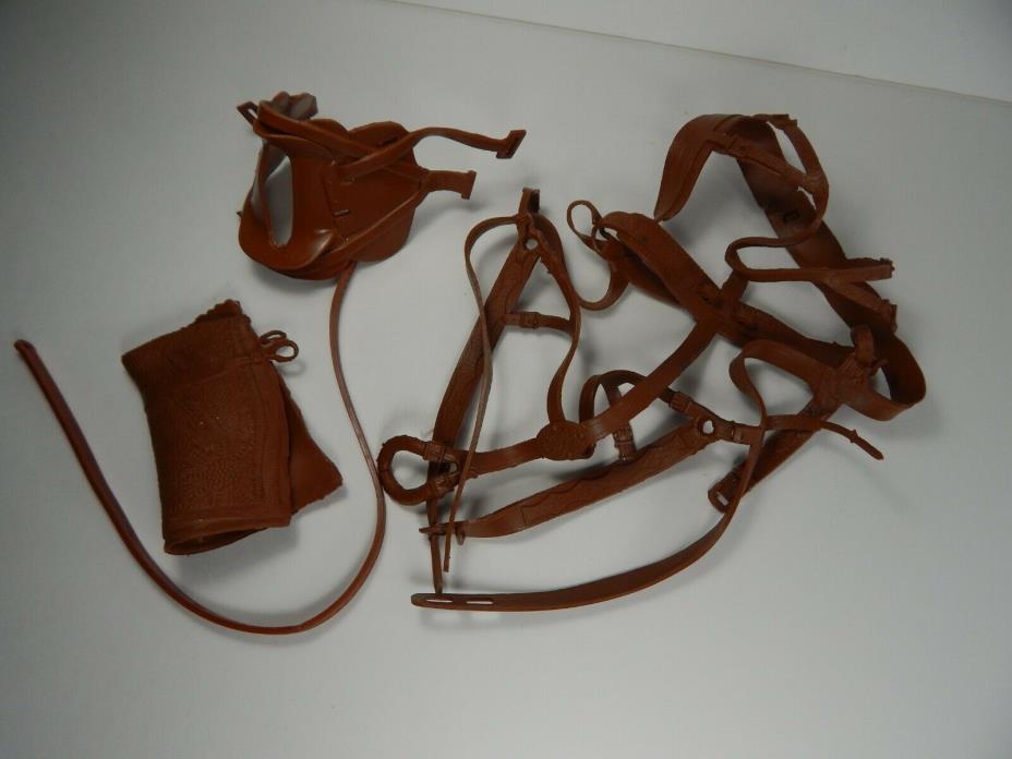 Vintage Marx Johnny West, Best of the West. Horse Accessories. Saddle Rigging.