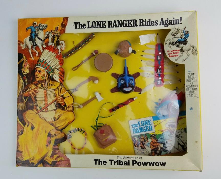 1973 Hubley The Lone Ranger Rides Again Tribal Powwow Accessories Indian Weapons