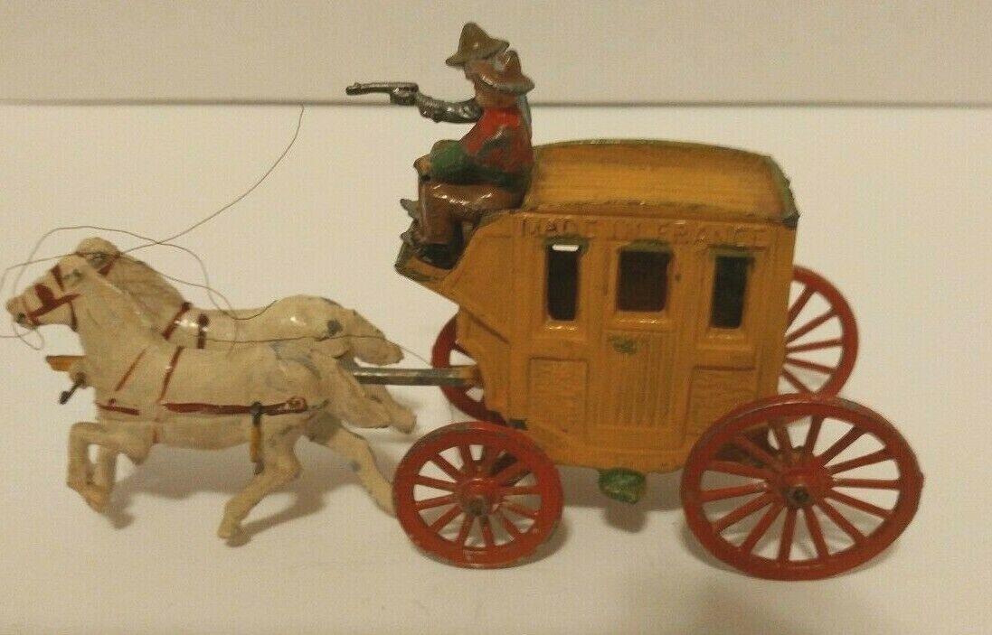 Stage Coach with 2 Men and 2 Horses