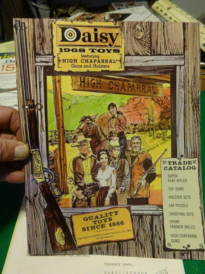 Vintage 1968 Daisy High Chaparral TV series toy catalogue