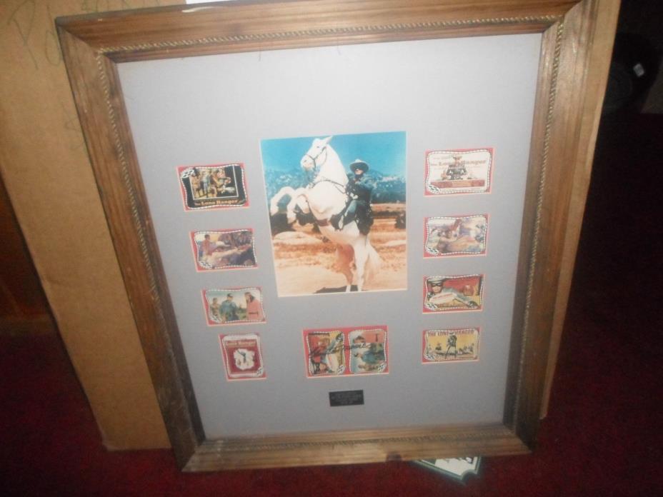 Limited Edtion Silver Screen Series Clayton Moore #30/100 The Lone Ranger Framed