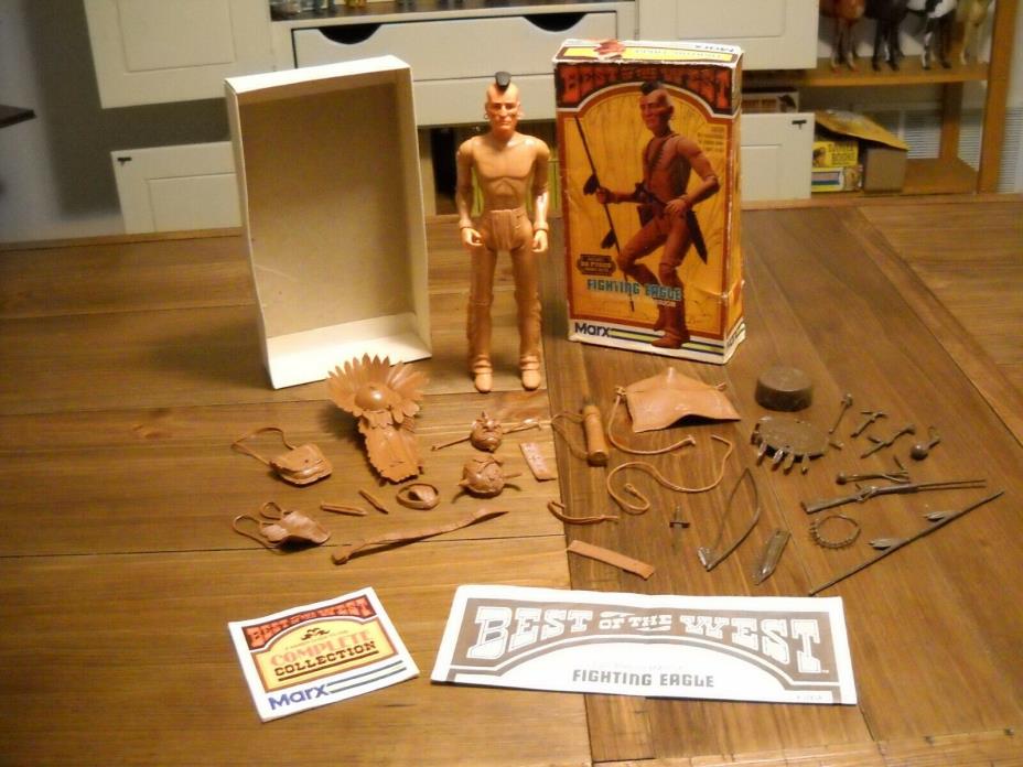 VINTAGE MARX JOHNNY WEST BOTW FIGHTING EAGLE ACCESSORIES MANUALS BOX 1974