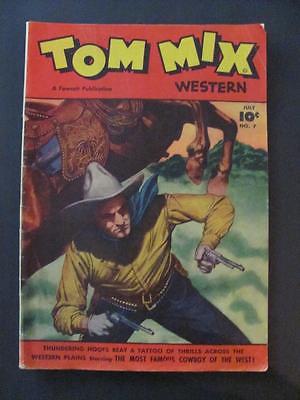 Vintage Fawcett July 1948 Tom Mix Western Volume 2 No 7 Comic Book
