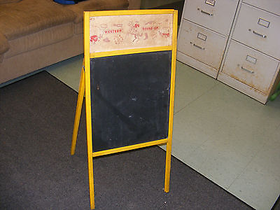 Vintage Western Round-Up Blackboard/Chalkboard Easel
