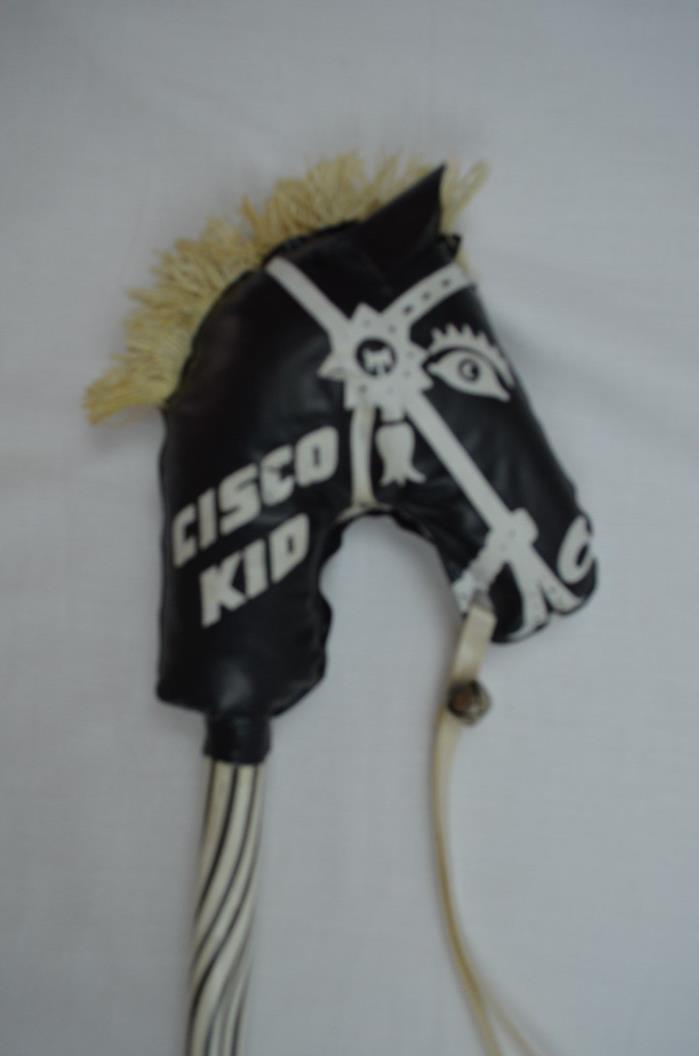 VINTAGE CISCO KID DIABLO STICK HORSE BLACK & WHITE