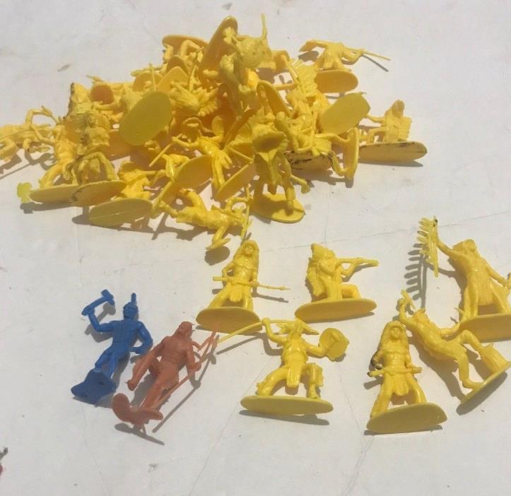 37 Vintage Yellow Play Set Plastic 1.75