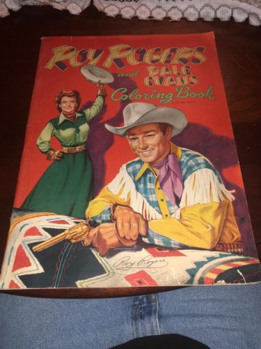 VINTAGE ROY ROGERS AND DALE EVANS COLORING BOOK 1951 Rare