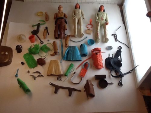 Vintage Johhny West Toy Lot Geronimo Prinecess Wildflower Johhny Many Pieces
