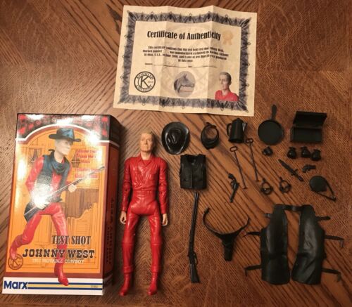 RARE Test Shot Marx Red Johnny West Koehler Customs Box Numbered COA