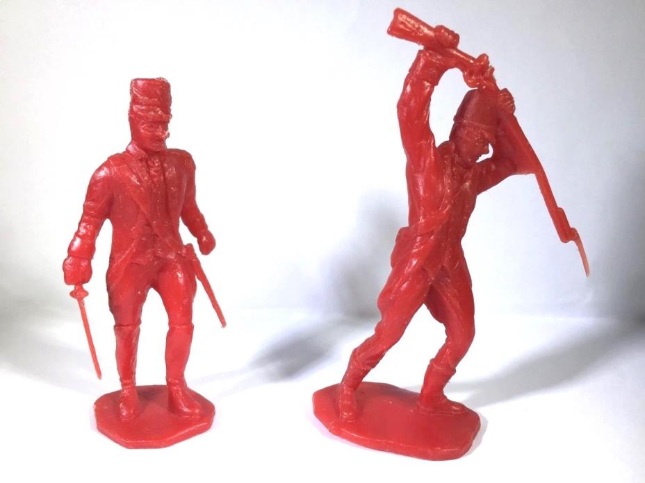 Vintage IDEAL Revolutionary War Playset Figures Red Lot of 2