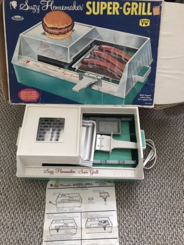Vintage 1968 Suzy Homemaker Super Grill Children’s Toy Set In Original Box