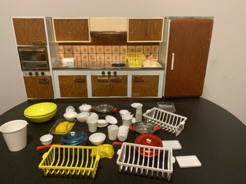 Late 1960's Barbie -Sized Martin Fuchs Doll Kitchen - Made in Western Germany