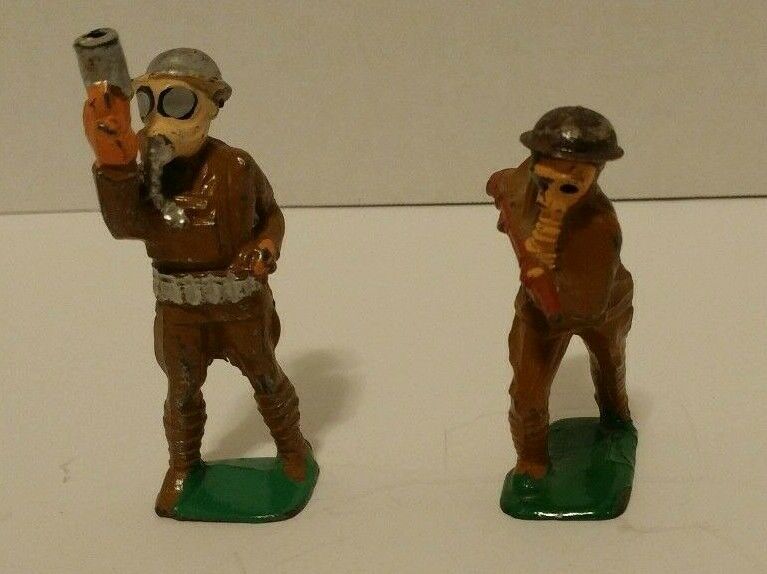 Barclay/Manoil Gas Masked Dime Store Soldiers