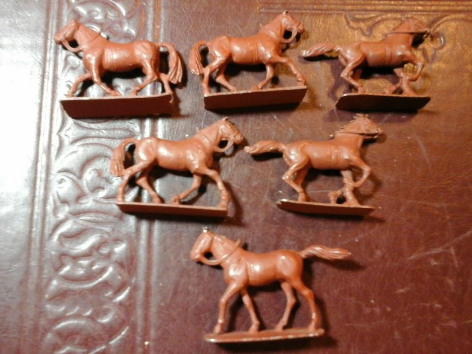 Vintage chas. C. Stadder lead horse lot 0f 6 painted