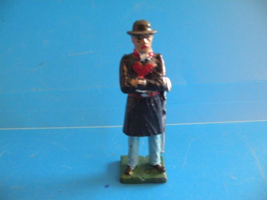 Soldier man top bolo hat sword business man train layout figure toy metal P5