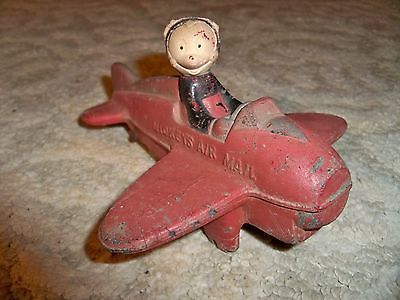 Vintage 1950's RUBBER - MICKEY MOUSE AIR MAIL PLANE