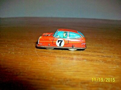 Vintage mini Tin Type Toy Racing Car made in Western Germany