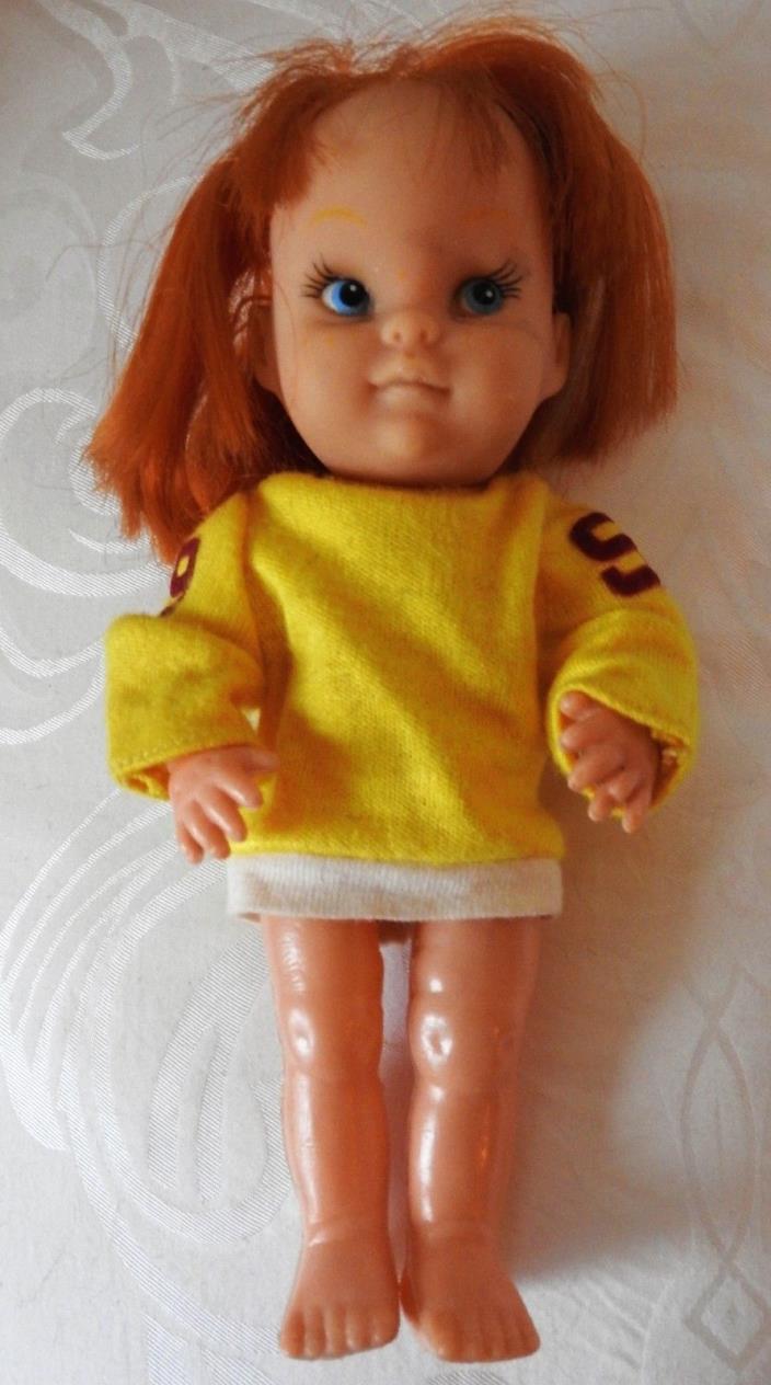Vintage Red Haired  Doll Made in Hong Kong 7 3/4