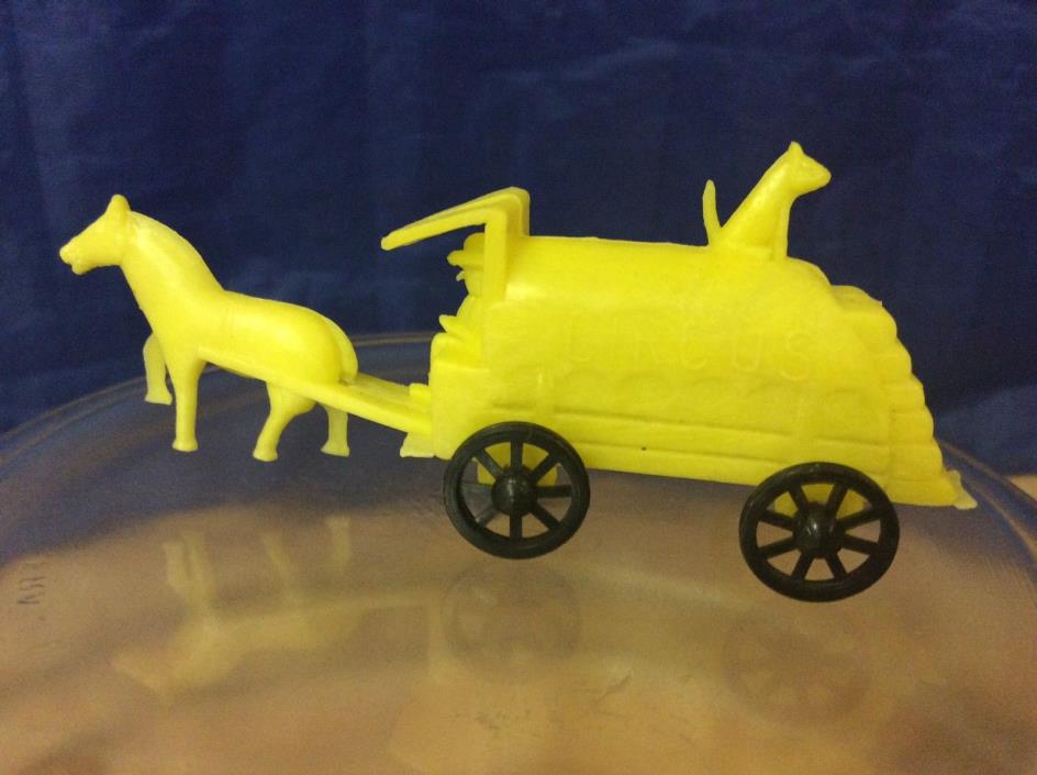 Vintage Plastic Circus Wagon Horse