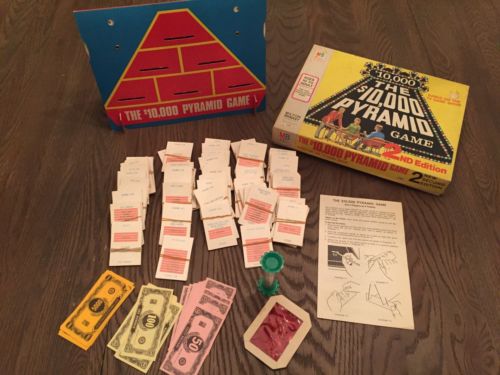 Vintage 1974 The 10,000 pyramid game 2nd Edition Complete