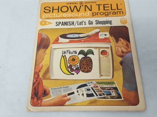 Vintage General Electric Spanish ShowNTell Picturesound Program Lets Go Shopping