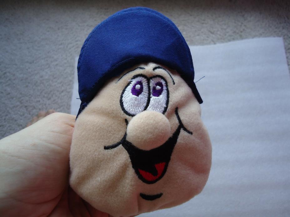 Bean Bag Toy Man's head with Blue Visor - Plays spooky laugh from Kaplan Careers