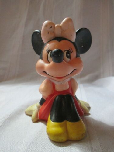Squeak toy Rubber Seated Minnie Mouse Walt Disney toy
