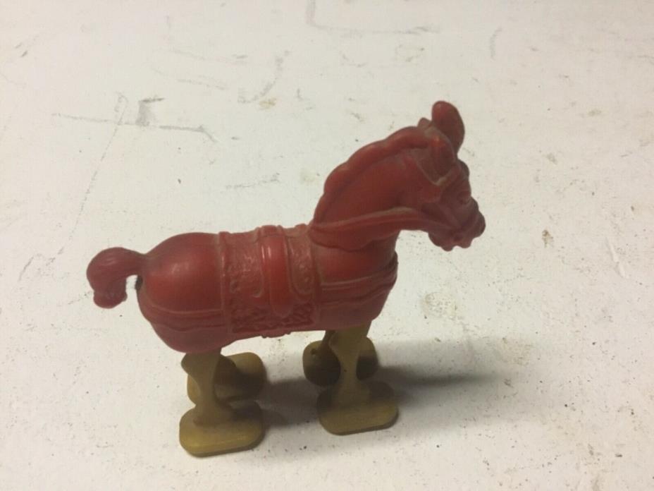Vintage plastic walking horse toy