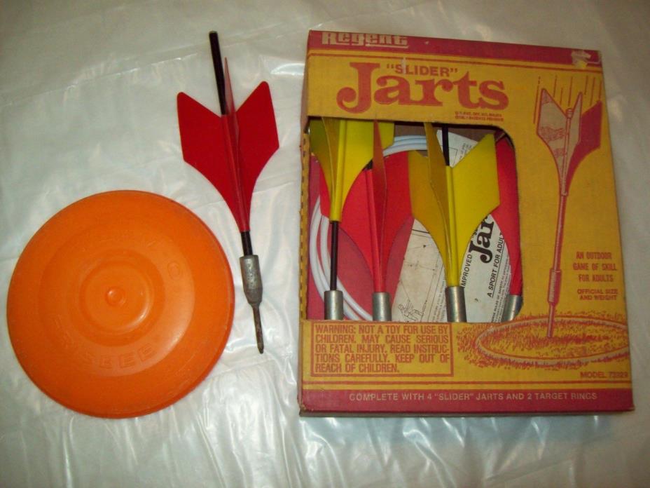 VINTAGE YARD GAME  -  JARTS  -  COMPLETE  WHAMO FRISBEE