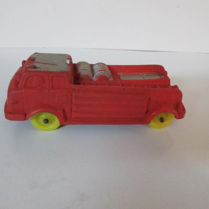 Vintage Auburn Rubber Co. Fire Truck. -  Red