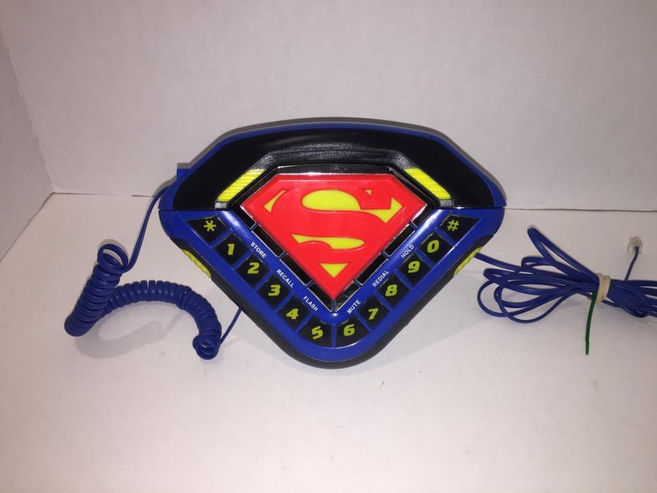 Superman collector Corded home Telephone With Theme Song Ringer Music
