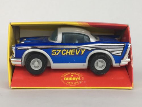 1981 Buddy L 57 Chevy Blue Car Vintage Toy New Old Stock 1957