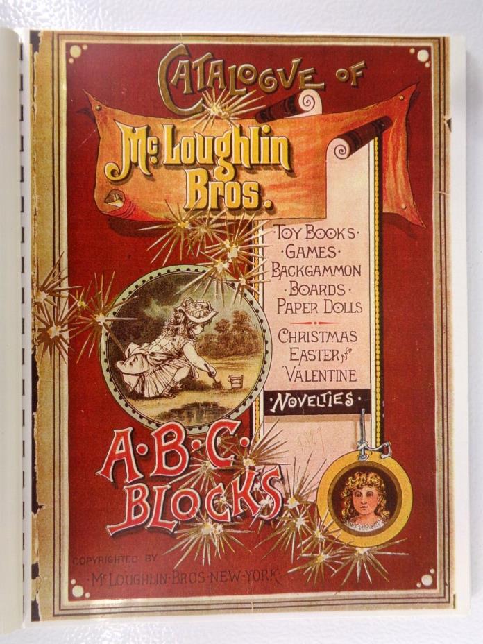 Replica 1886 Catalogue McLoughlin Bros Toys Books Games Paper Dolls Christmas