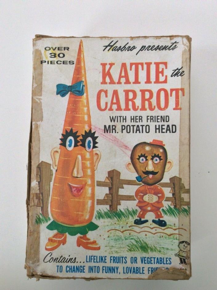 Vintage Katie the Carrot with Mr. Potato Head Hasbro Original Box 2053