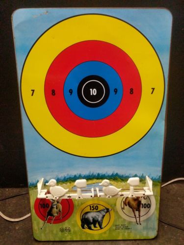 Vintage Marx Targetland Tin Litho Shooting Target Game