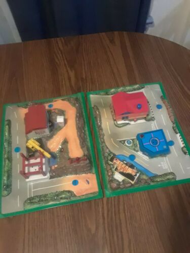 Lot of 2 - Vintage 80's Monster Truck Car Race Track Toy RARE! 1980s 15 x 11