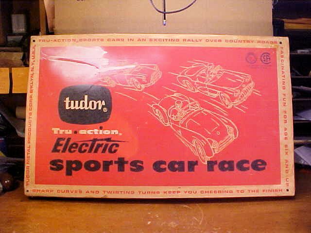 Vintage 1959 Tudor Tru Action Electric Sports Car Race 530 Orig. Box & Receipt