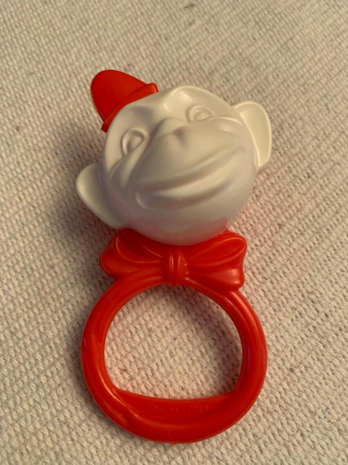 Vintage 1960's TIP TOP TOYS BABY DOLL RATTLE 3.75