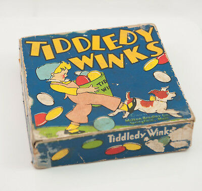 Milton Bradley Co. Tiddledy Winks 4284 Made in USA 1932