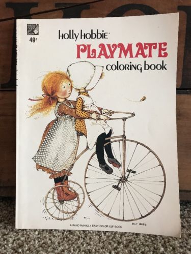1976 Holly Hobbie Playmate Coloring Book Rand McNally Unused