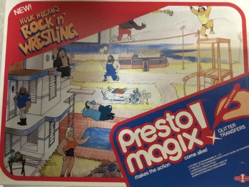 Hulk Hogan's Rock N Wrestling Presto Magix! Glitter Transfers WWF RARE 1985