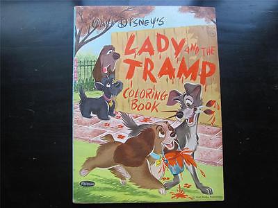 Vintage 1954 Walt Disney's Lady & The Tramp Whitman Coloring Book