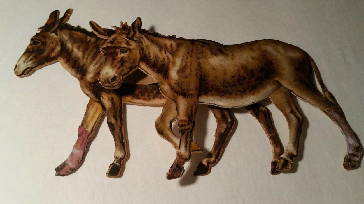 Raphael Tuck Noah's Ark Paper Animal Donkey  6